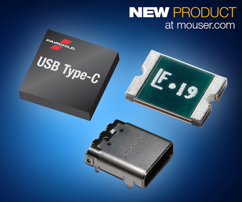 Mouser, Fairchild, Littelfuse, and Amphenol team up for building blocks for USB Type-C